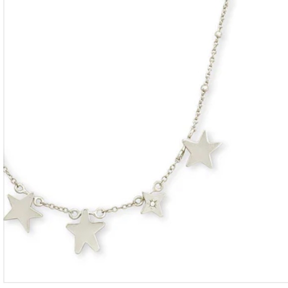 Kendra Scott Silver Jae Star Necklace, NWT - Picture 2 of 11